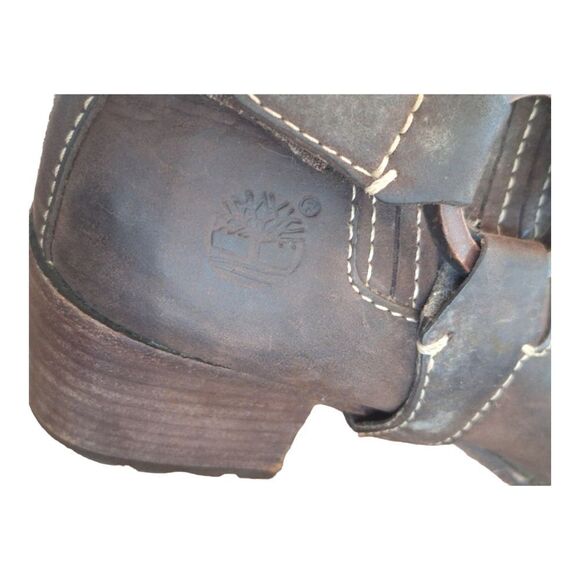 Timberland Leather Comforia Chelsea Harness Ankle Boots Womens 6 Brown - Picture 16 of 16